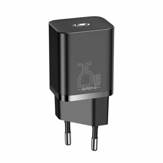 Сетевое зарядное устройство Baseus Super Si quick charger 1C 25W Черное