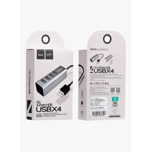 Хаб Hoco HB1 USB на 4USB 2.0 