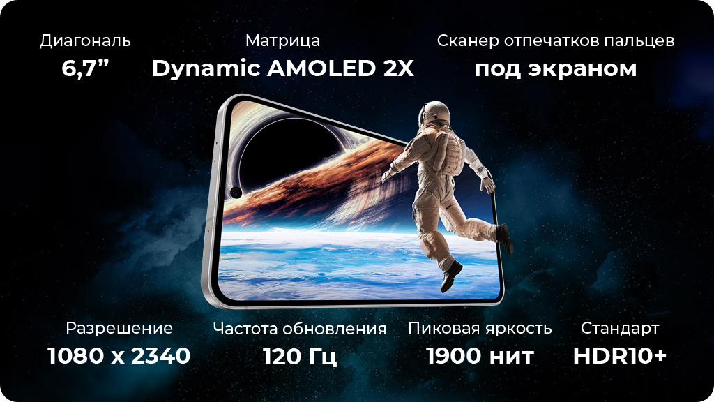 Samsung Galaxy S24FE S721 8/256Gb Серый