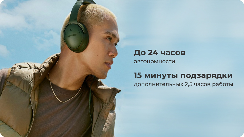 Беспроводные наушники Bose QuietComfort Headphones Голубые